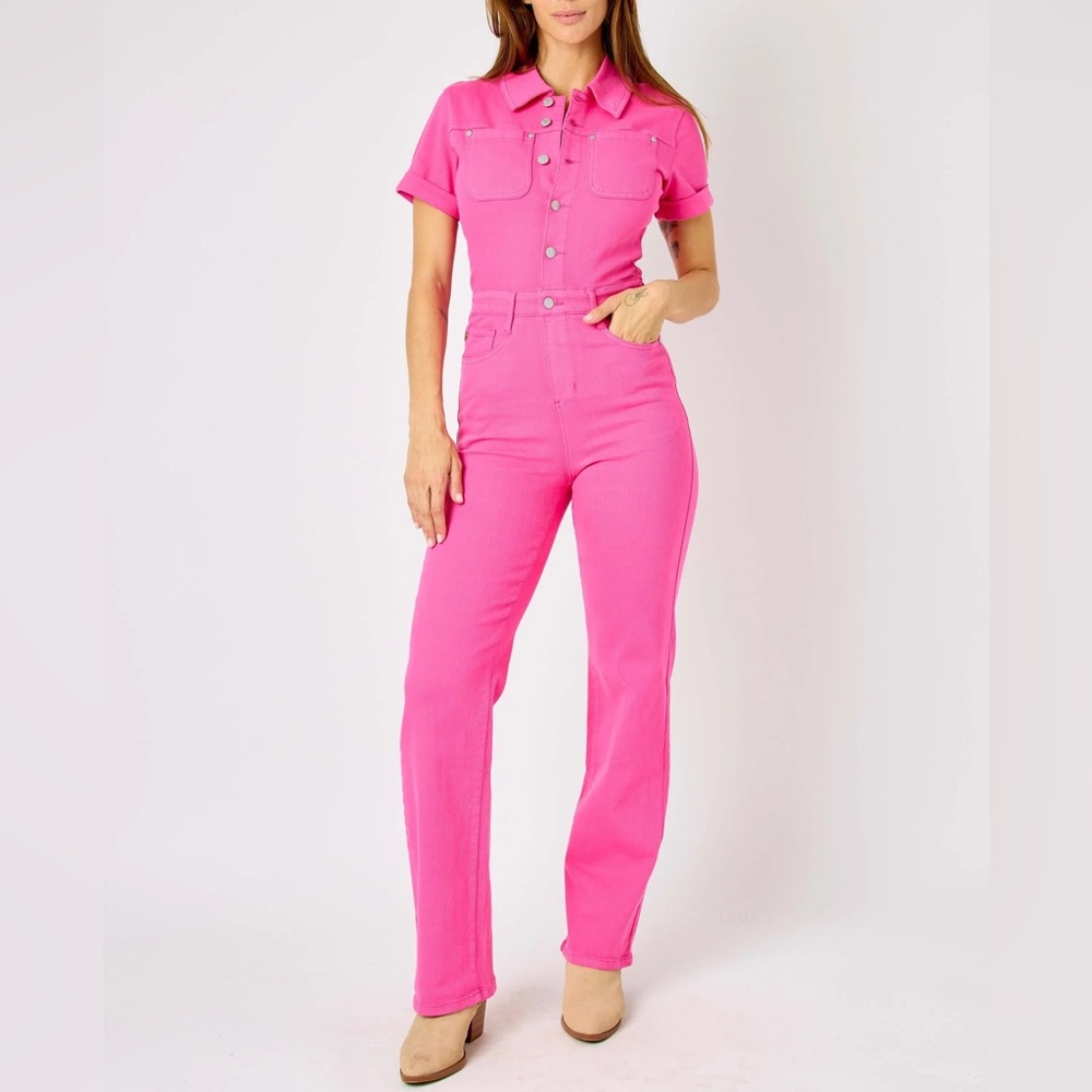Judy Blue Garment Dyed Jumpsuit